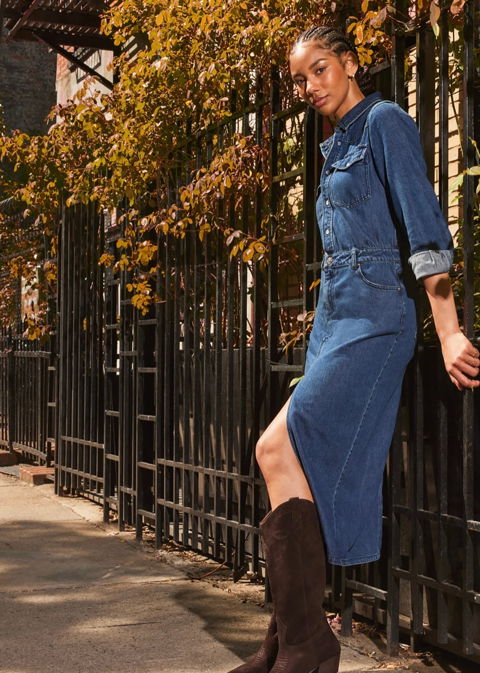 en saison dakota denim dress The Dakota Mini Dress on @arianalauren available now @nordstrom